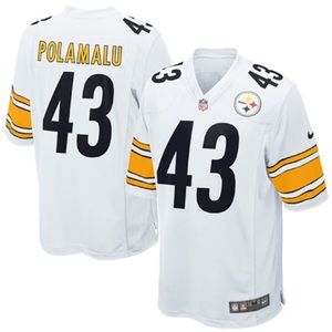 White Steelers jersey/stitched numbers and letters